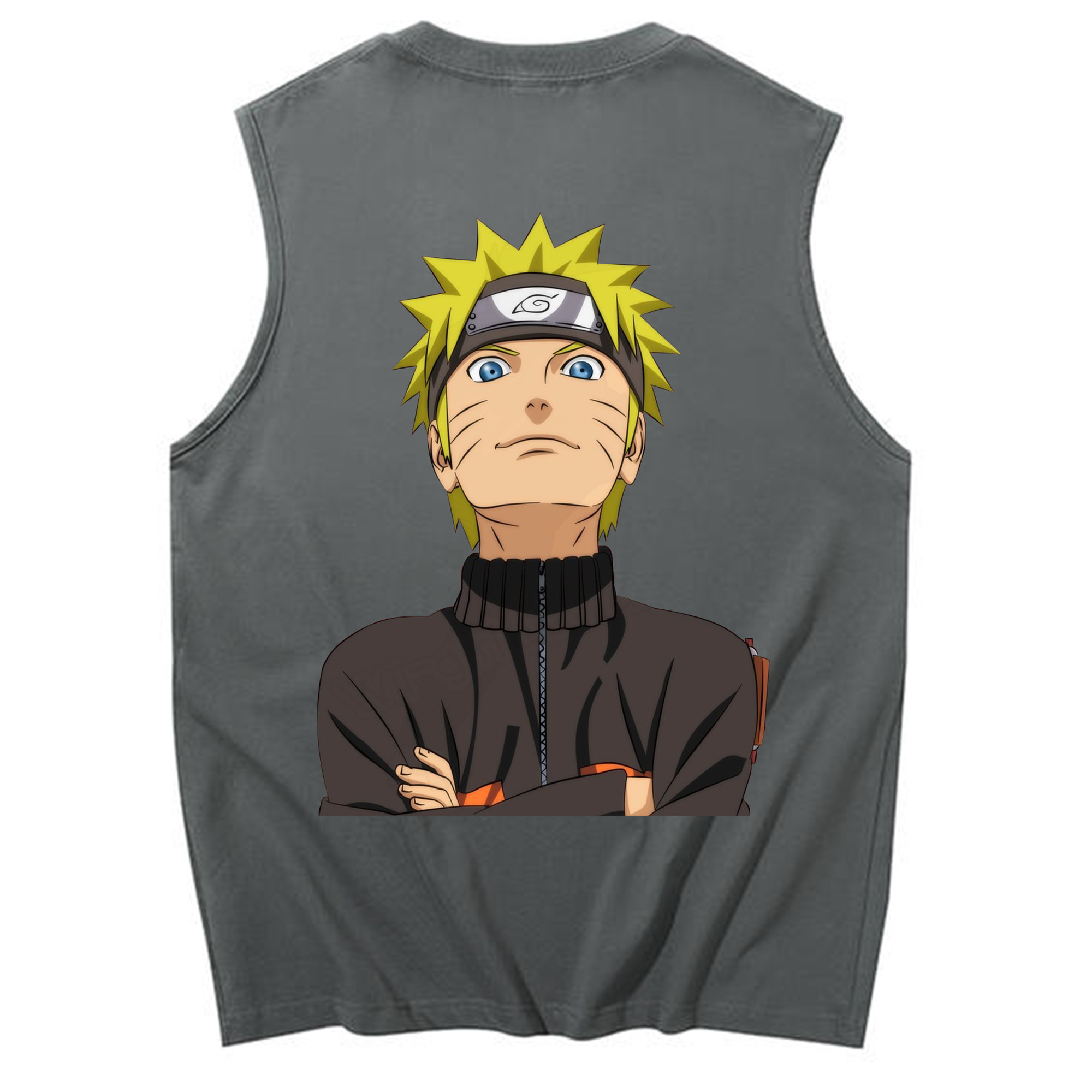 （画像用） NARUTO -ナルト- うずまき ナルト Uzumaki Naruto コットン100％タンクトップ（背面プリント）